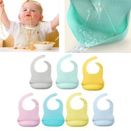 Bavoirs Bandana en Silicone solide pour bébés nouveau-nés bavettes en tissu pour nourrissons à la