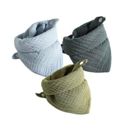 Bavoirs d'alimentation pour bébé serviette de salive écharpes Triangle Bandana bavoirs en coton