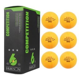 Balle de tennis de table professionnelle 6 pièces/sac 40mm diamètre 2.9g 3 étoiles ping-pong