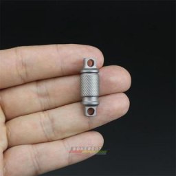 Porte-clé en alliage de titane lanière rotative Portable à attache rapide pour l'extérieur outil