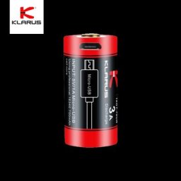 Klarus-Batterie pour lampe de poche charge micro-USB torche LED décharge élevée pour compte à