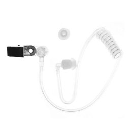 ABCD-Tube de bobine acoustique transparent pour casque radio remplacement avec clips métalliques 2