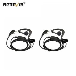 Oreillettes de type C ensembles de sauna pour talkie Walperforé Retevis RT21 RT24 RT22 Baofeng