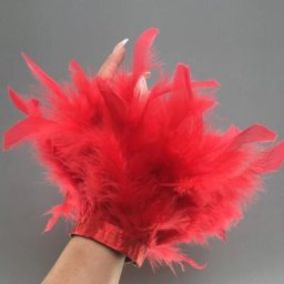Manchettes en plumes d'autruche pour femmes manches de poignet en vraie fourrure d'autruche