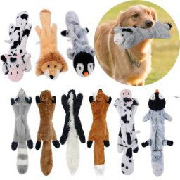 Jouets en peluche mignons pour animaux de compagnie loup lapin chien à mâcher sifflement