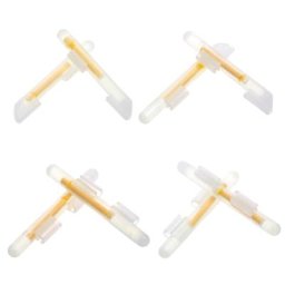 Bâtons lumineux flottants pour la pêche lot de 2 pièces accessoires pour leurre de poisson H8WC