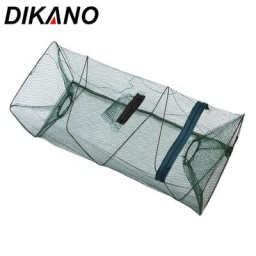 Filet de pêche pliable Cage piège à crevettes appât Portable à fermeture éclair pour écrevisse