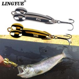 LINDEAN UE-Leurre D.lique Argenté et localité Spinner Appât Artificiel Dur Idéal pour la Pêche au