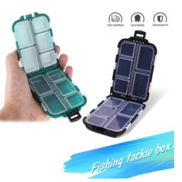 Mini Boîte de Rangement à Compartiments pour Matériel de Pêche Mallette pour Leurre Appâts