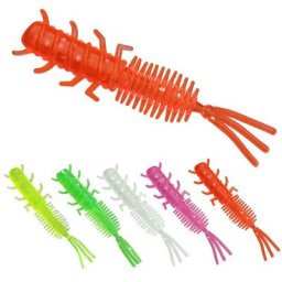 Appât souple en silicone en forme de larve pour la pêche leurre Élpour attraper des poissons tels