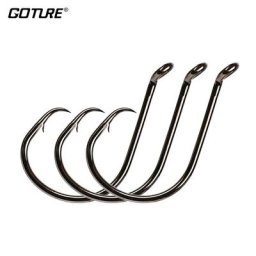 Goture – hameçon de pêche en acier à haute teneur en carbone 50 pièces Mustad matériel de mer