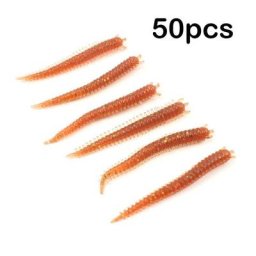 Leurre de pêche réaliste en plastique souple appât Él 60mm 50 pièces