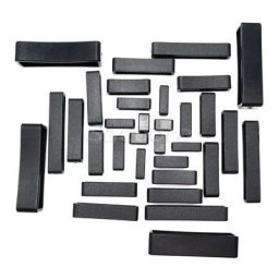Ceinture de maintien en plastique boucle carrée artisanat du cuir 8 TANto au choix noir 5