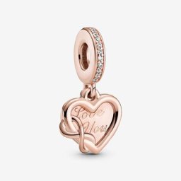 Charm Pendant Cœur Infini Love You (Je t'aime)