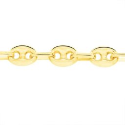 Collier Or Jaune Maille Grain De Café