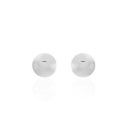 Boucles D'oreilles Puces Virgie Argent Blanc