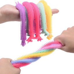 Worm NrelupToy Mm Sqishy Mochi Corde TPR Jouets de décompression commandés Anti-souligné Fidget