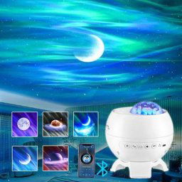 Projecteur de galAct de ciel étoilé d'aurores boréales lampe de lune d'étoile d'aurore décoration