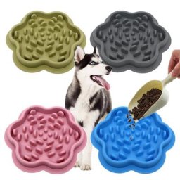 Coussin à lécher en silicone pour animaux de compagnie napperon non ald bol pour chat et chien
