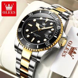 OLEVS-Montre à quartz étanche pour homme date automatique horloge de sport montre-bracelet de