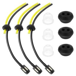 Tuyau de carburant de remplacement + filtre de réservoir ensemble et œillets pour tondeuse à gazon