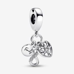 Charm Pendant Triple Infini Famille