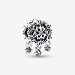 Charm Pendant Flocon de Neige Givré