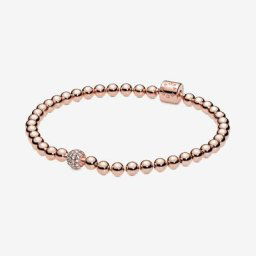 Bracelet Sphère et Pavé