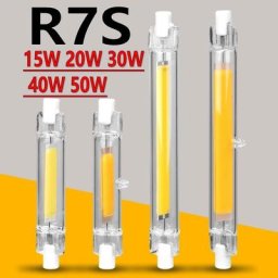 Ampoule LED COB à tube de verre R7S 78mm 118mm haute puissance lampe à maïs R7S J78 J118