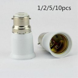 Convertisseur de base de douille d'ampoule de lampe vis Edison vers capuchon à baïonnette B22 à