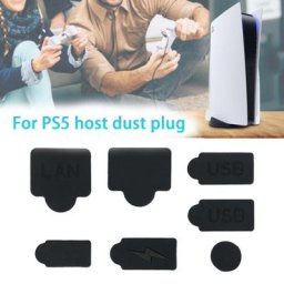 Bouchon Anti-poussière en Silicone pour Console PlayStation 5 7 pièces couvercle avec Interface