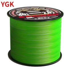 YGK-Ligne de pêche tressée PE X8 UPGRADE haute résistance type coulant vert et blanc pêche à la