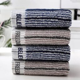 Serviettes de bain en coton pur turc Super absorbantes douces et épaisses pour le visage et la