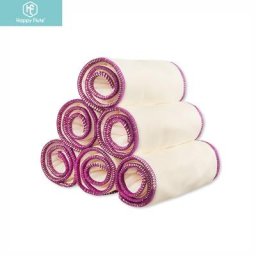 Mod yFlute-Insert en coton bambou avec bord violet super absorption utilisation douce avec