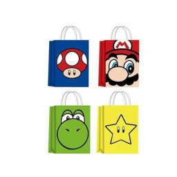 Sac en papier Kraft classique Super Marios emballage cadeau pour enfant pour fête d'anniversaire