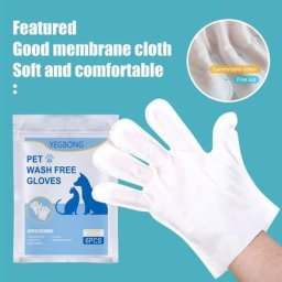 Gants de toilettage non tissés pour chats et chiens gants de massage sans cheville fournitures de