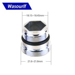 WASOURLF M22 adaptateur de filetage mâle transfert connecteur externe pour aérateur douche