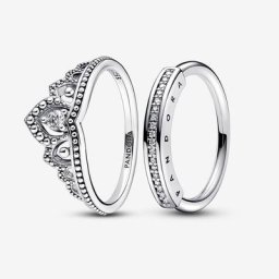 Coffret Cadeau Bagues Tiare Royale Micro-Perlée et Bague Pavée