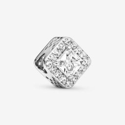 Charm Halo Scintillant Carré