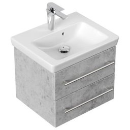 Meuble SDB avec vasque de Villeroy & Boch Subway 2.0 50 cm Aspect Béton