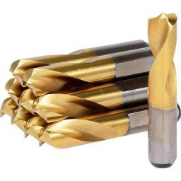 KS Tools Foret pour soudure par points HSSE-TiN, 8 mm, lot de 10