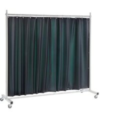 Ecran mobile de protection pour soudeur, avec écran plat, vert foncé, l x h 2100 x 2100 mm, 1 élément