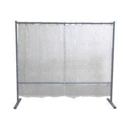 Ecran de soudure mobile, 1 élément, h x l 1900 x 2100 mm, avec film de protection, transparent