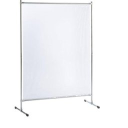 Cloison mobile de séparation/protection BASIC, l x h 1400 x 2000 mm, sans norme ISO, lot de 1, film transparent