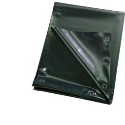 Bâche de protection pour soudeur, avec norme DIN, L x l 2000 x 1400 mm, vert foncé