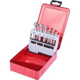 KS Tools Jeu de forets hélicoïdaux et aléseurs HSS, boîtier en tôle d'acier, 6 éléments