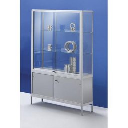 eurokraft pro Vitrine, modèle vitrine compartimentée, largeur 500 mm, 1 porte battante
