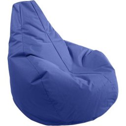 Pouf poire GAMER, h x l x p 1000 x 1000 x 1000 mm, bleu roi