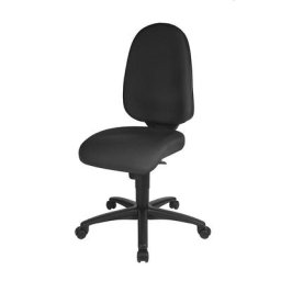 Topstar Siège de bureau ergonomique, mécanisme synchrone, assise ergonomique, hauteur dossier 550 mm, habillage noir