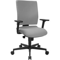 Topstar Siège de bureau SYNCRO CLEAN, habillage tissu antibactérien, gris clair